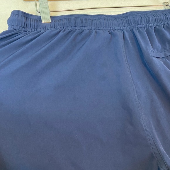 Rhoback Men XL Grit Gym Shorts Navy Blue 6" Lined Athletic Running Workout - Picture 4 of 8